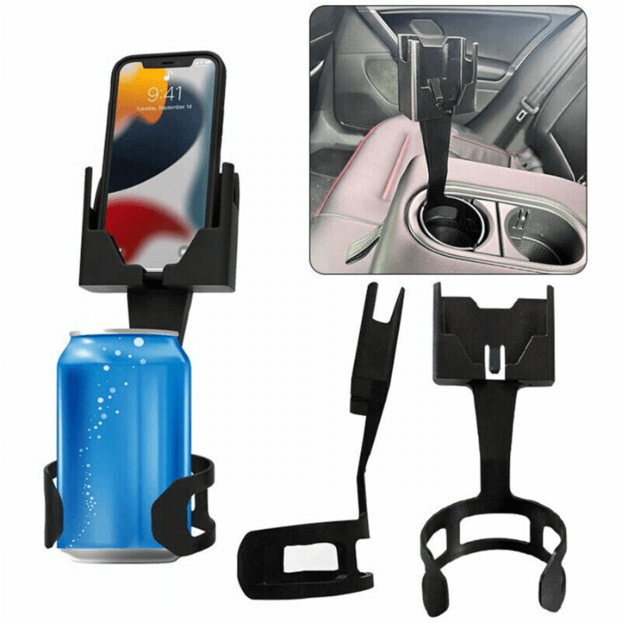 Adjustable 360 Rotating Car Cup Holder Mount Bracket for Mobile Phone