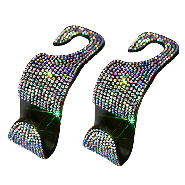 VIP™  2 x Bling Car Seat Back Hanger Hooks for Handbags and Groceries