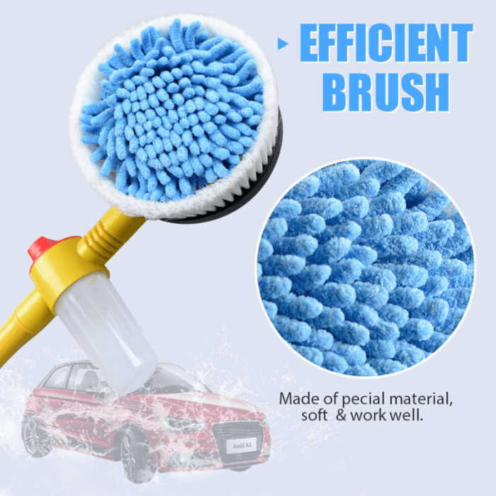 Car Wash Rotating Brush Cleaning Tool Set - Perfect for Car Detailing & Easy Cleaning