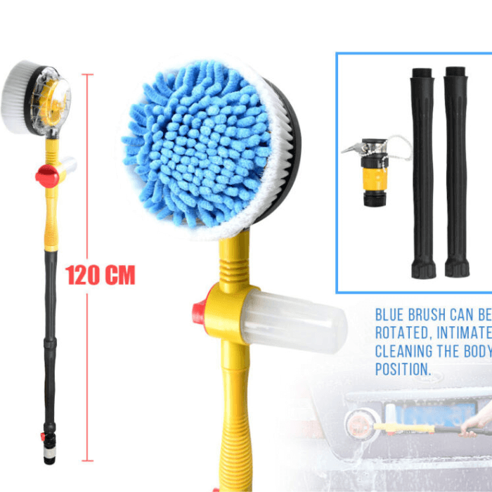 Car Wash Rotating Brush Cleaning Tool Set - Perfect for Car Detailing & Easy Cleaning