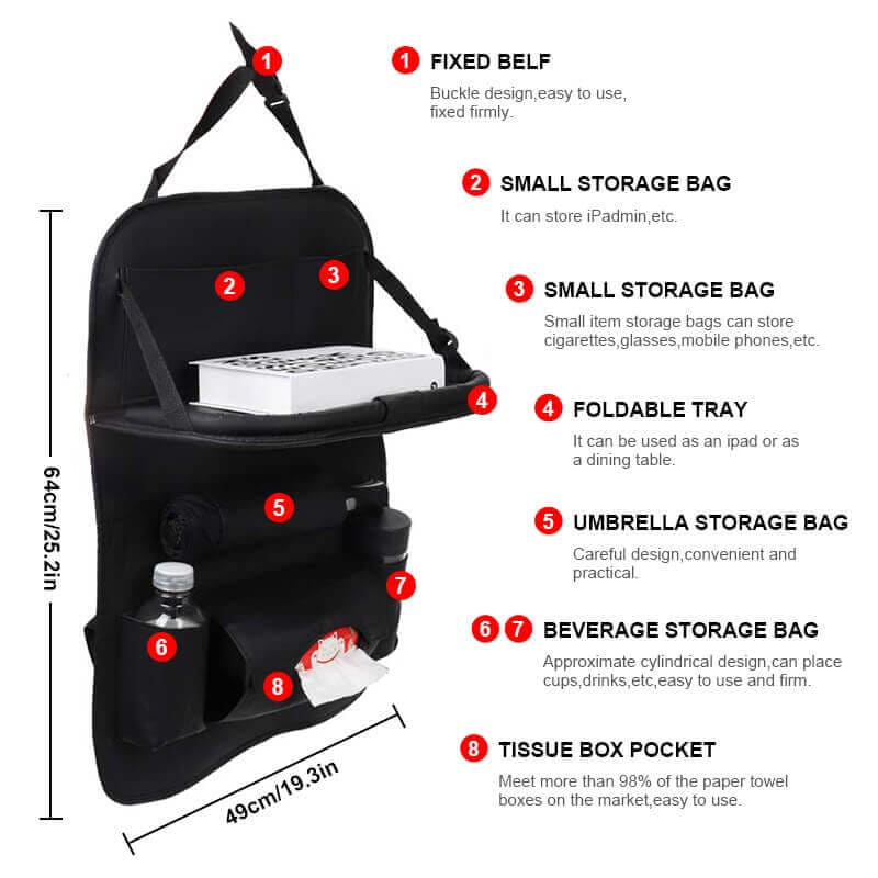 Back Seat Tray & Car Organiser