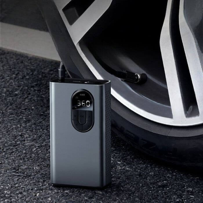 LED Tyre Inflator Portable Air Compressor