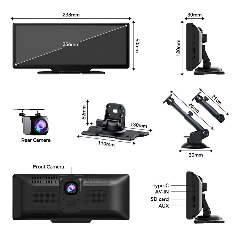 DrivePlay™ 10 inch Wireless Carplay