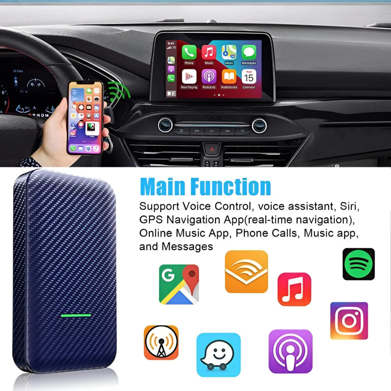 DrivePlay™ 4.0 The Ultimate Wireless Android Auto and CarPlay Adapter