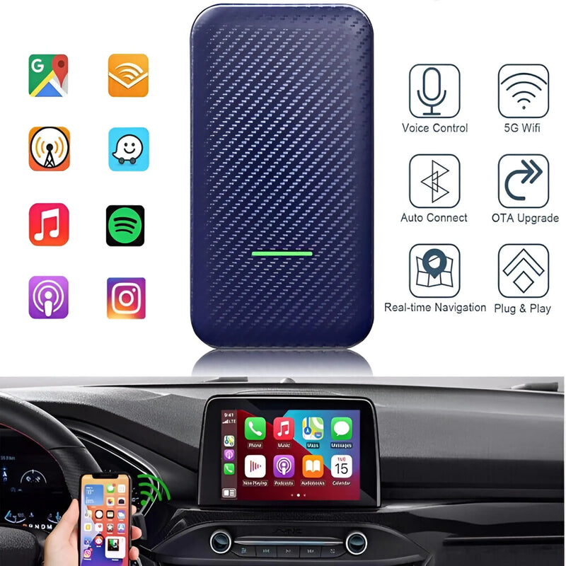 DrivePlay™ 4.0 The Ultimate Wireless Android Auto and CarPlay Adapter